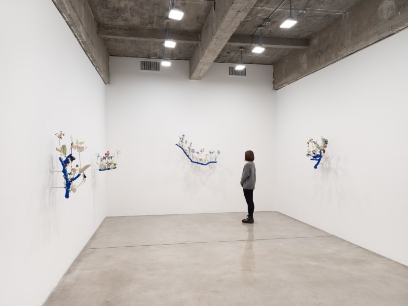 Installation image of Nathalie Djurberg and Hans Berg’s solo exhibition, Only for the Wicked.