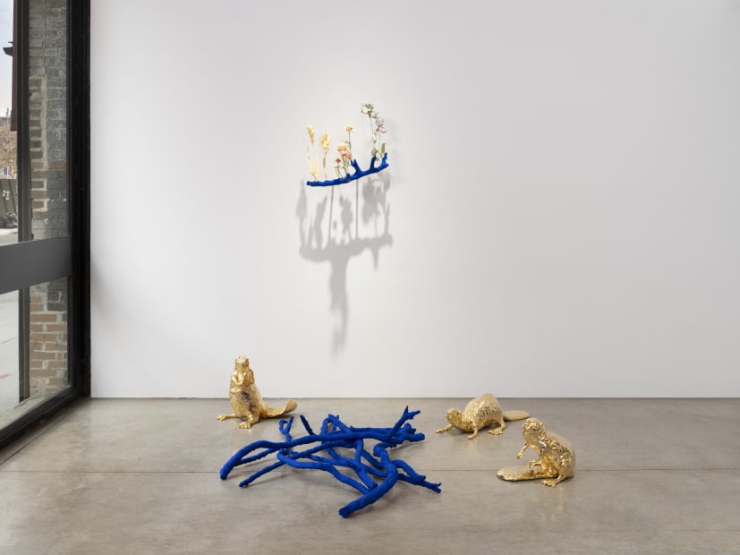 Installation image of Nathalie Djurberg and Hans Berg’s solo exhibition, Only for the Wicked.