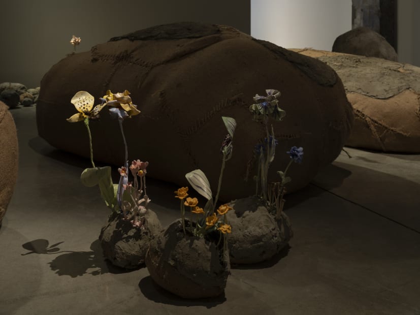 Installation image of Nathalie Djurberg and Hans Berg’s solo exhibition, Only for the Wicked.