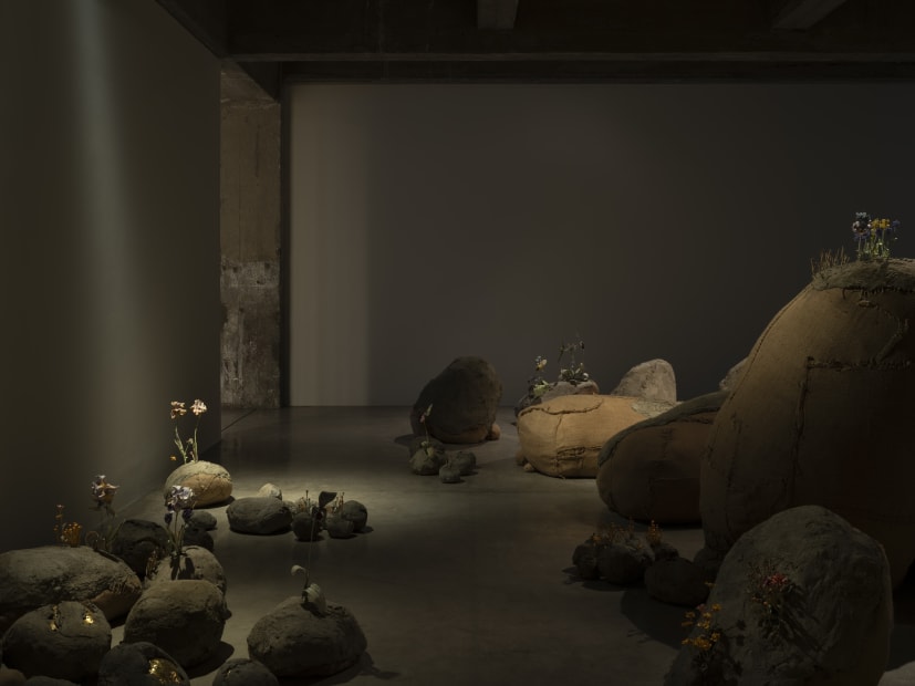 Installation image of Nathalie Djurberg and Hans Berg’s solo exhibition, Only for the Wicked.