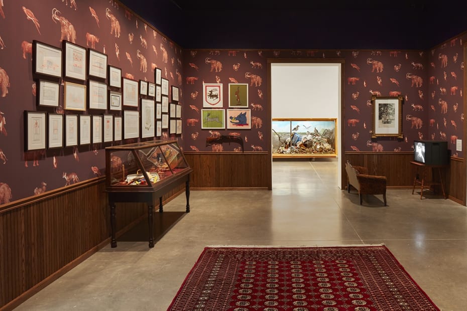 Installation view, Mark Dion: Misadventures of a 21st-Century Naturalist, ICA Boston, 2017