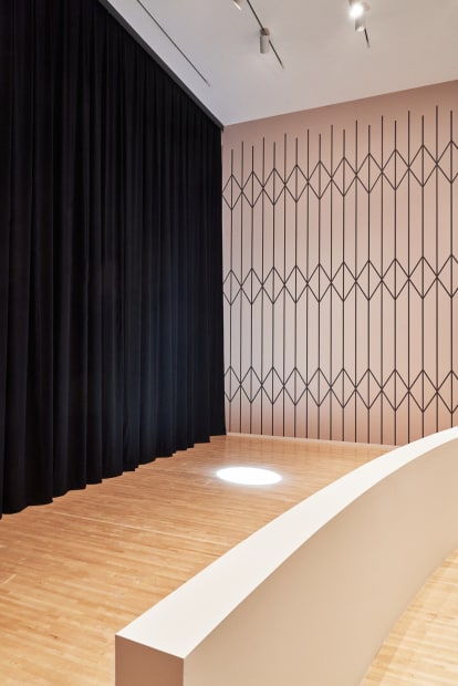Installation view of light performance, 2021